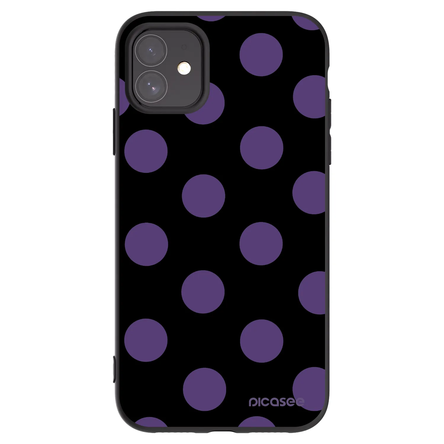 Picasee Apple iPhone 11 Hülle - Schwarzes Silikon - Big flickers