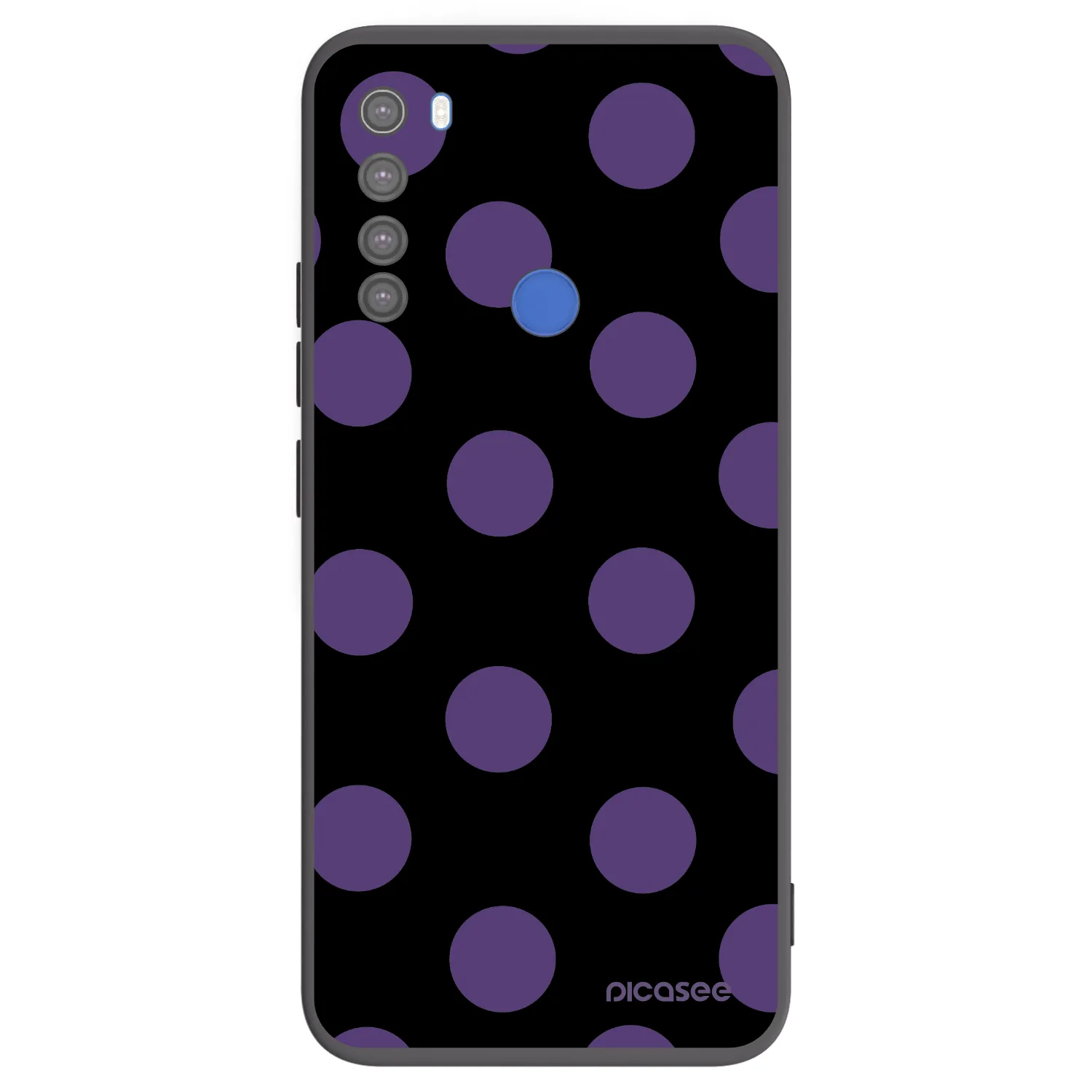 Picasee Xiaomi Redmi Note 8T Hülle - Schwarzes Silikon - Big flickers