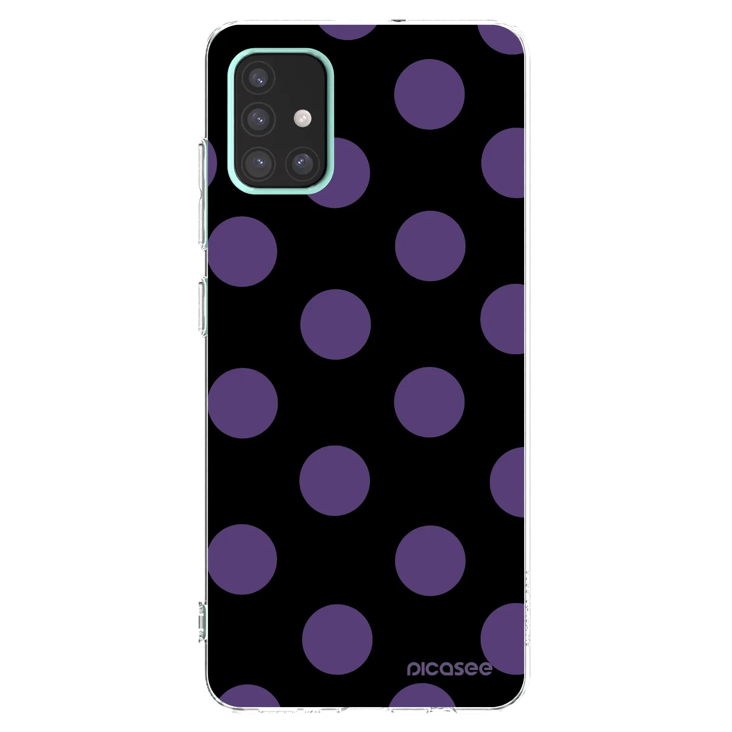 Picasee Samsung Galaxy A51 A515F Hülle - Transparentes Silikon - Big flickers
