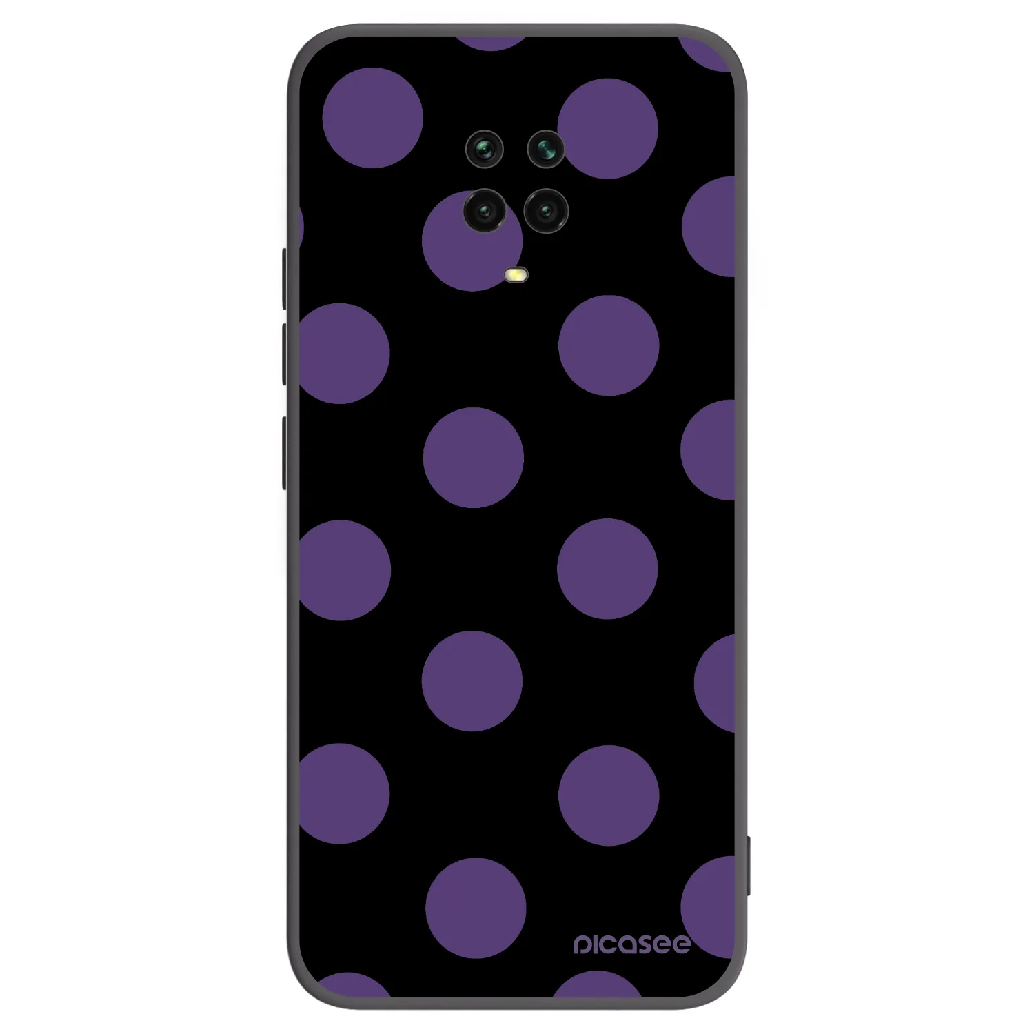 Picasee Xiaomi Redmi Note 9 Pro Hülle - Schwarzes Silikon - Big flickers