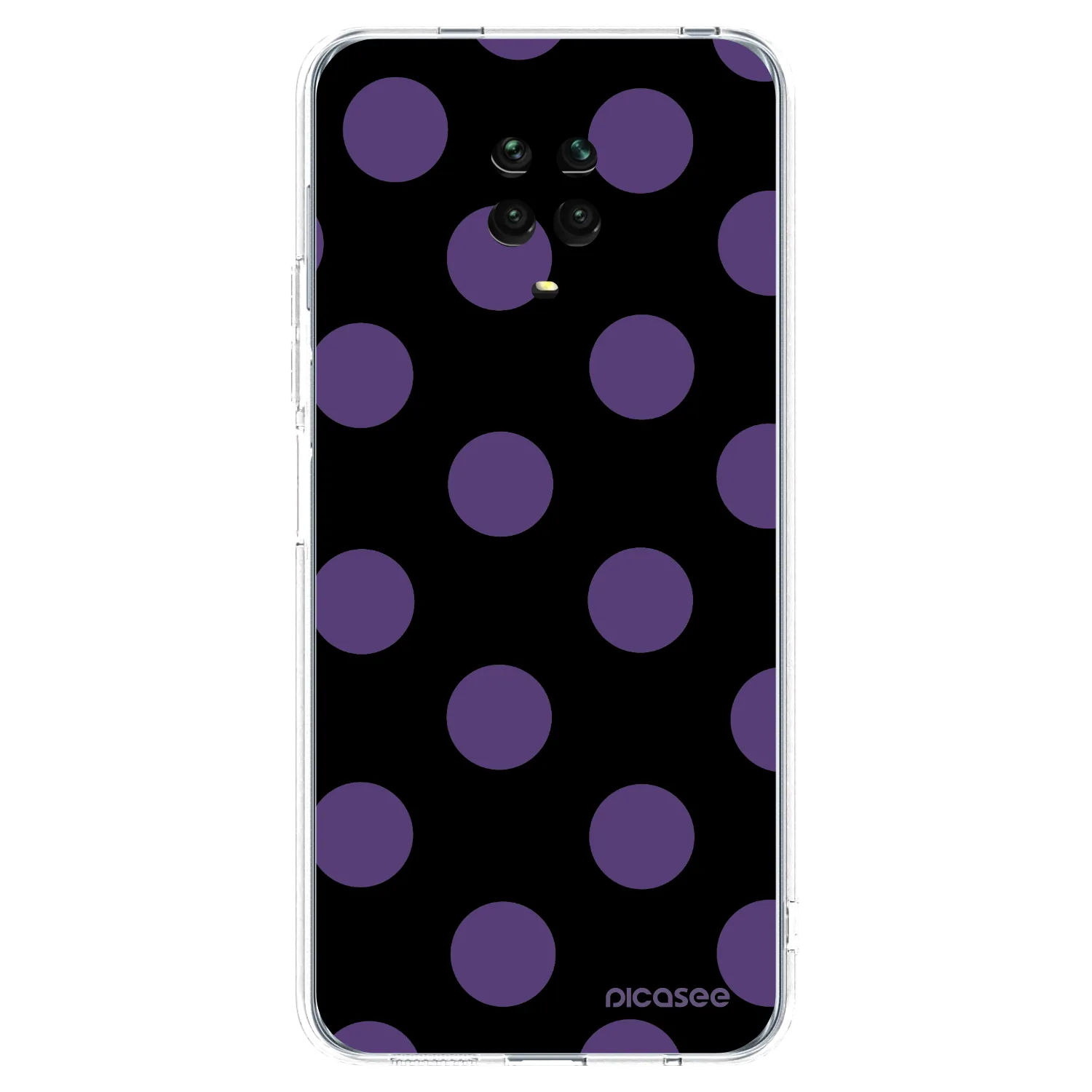 Picasee Xiaomi Redmi Note 9S Hülle - Transparentes Silikon - Big flickers