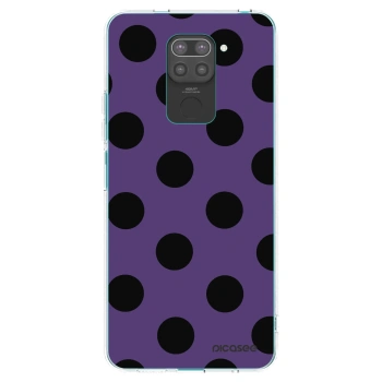 Picasee Xiaomi Redmi Note 9 Hülle - Schwarzes Silikon - Big flickers 2