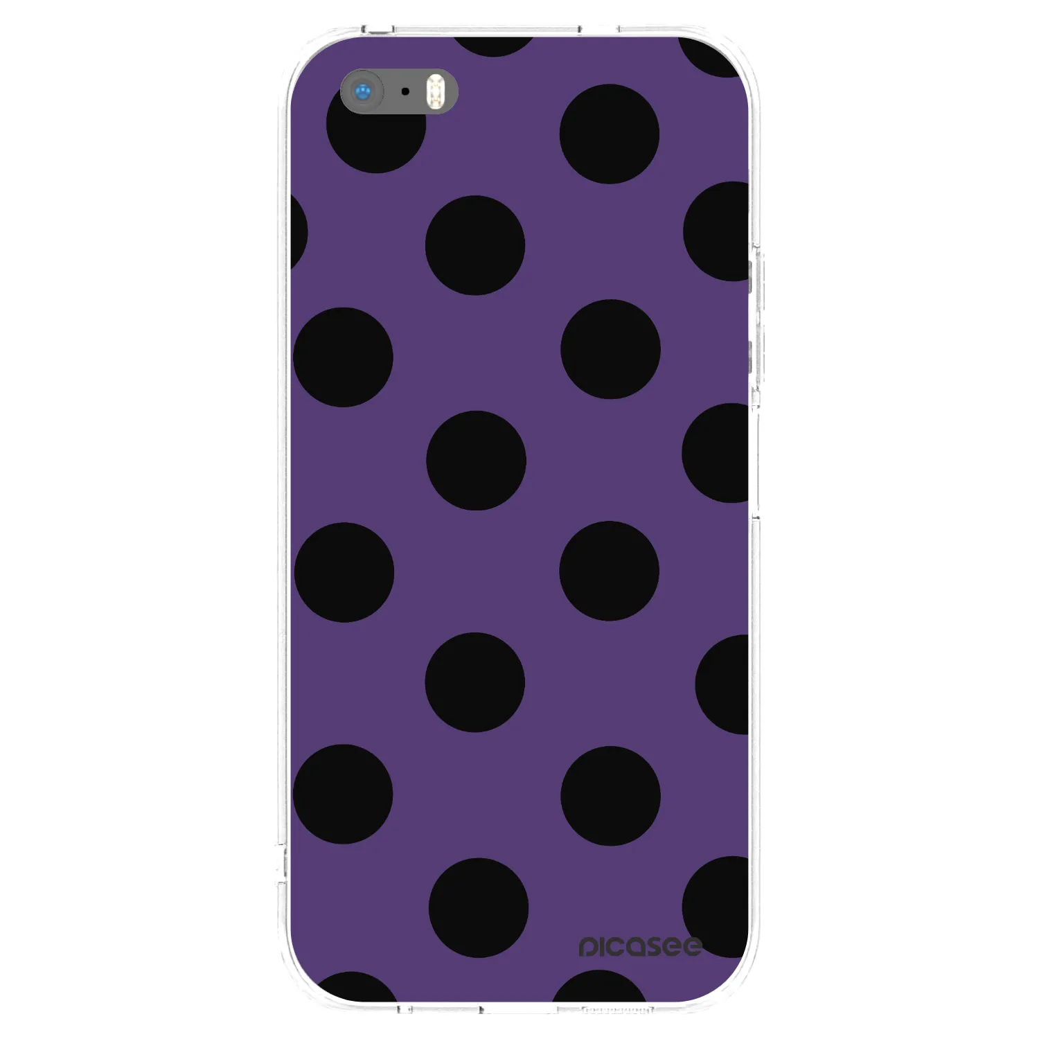 Picasee Apple iPhone 5/5S/SE Hülle - Transparentes Silikon - Big flickers 2
