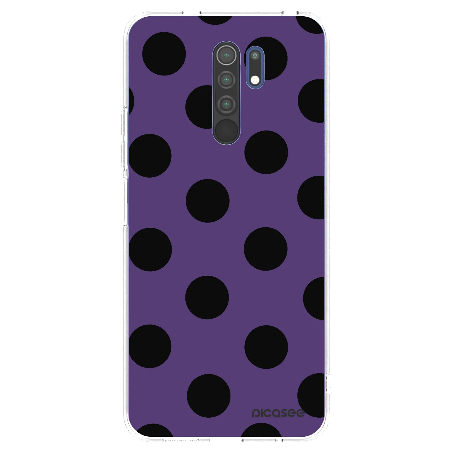 Picasee Xiaomi Redmi 9 Hülle - Transparentes Silikon - Big flickers 2