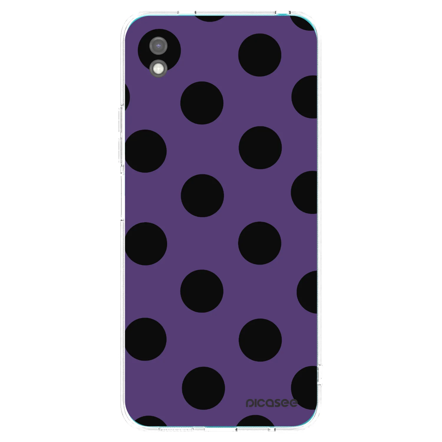 Picasee Xiaomi Redmi 9A Hülle - Schwarzes Silikon - Big flickers 2