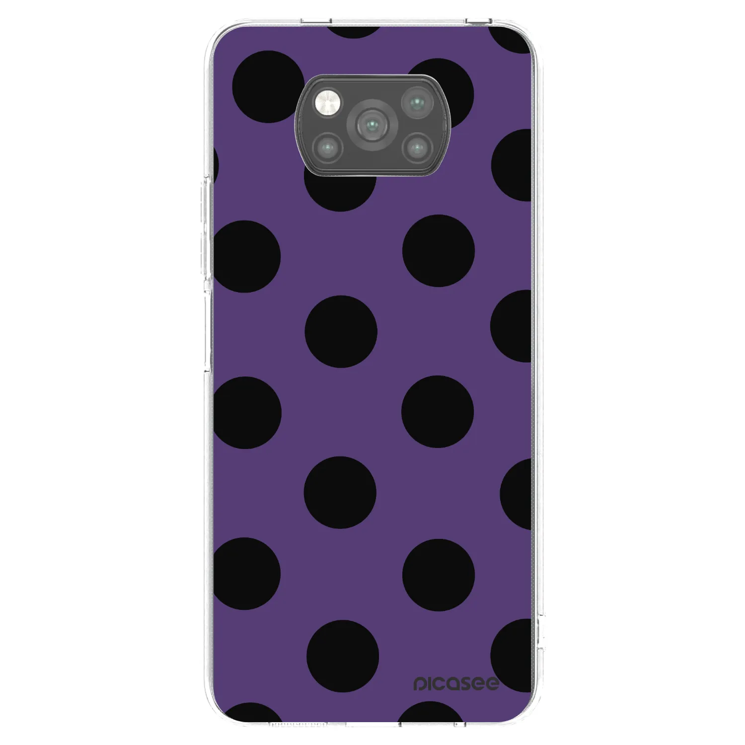 Picasee Xiaomi Poco X3 Hülle - Schwarzes Silikon - Big flickers 2