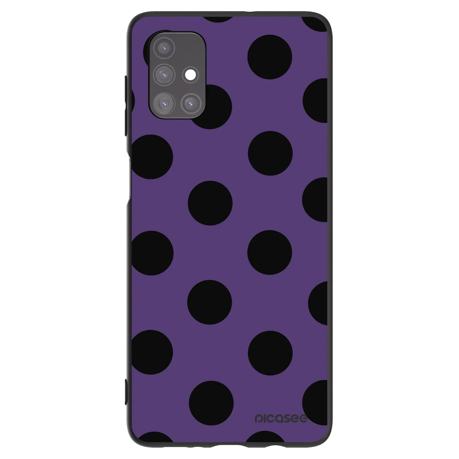 Picasee Samsung Galaxy M51 M515F Hülle - Schwarzes Silikon - Big flickers 2