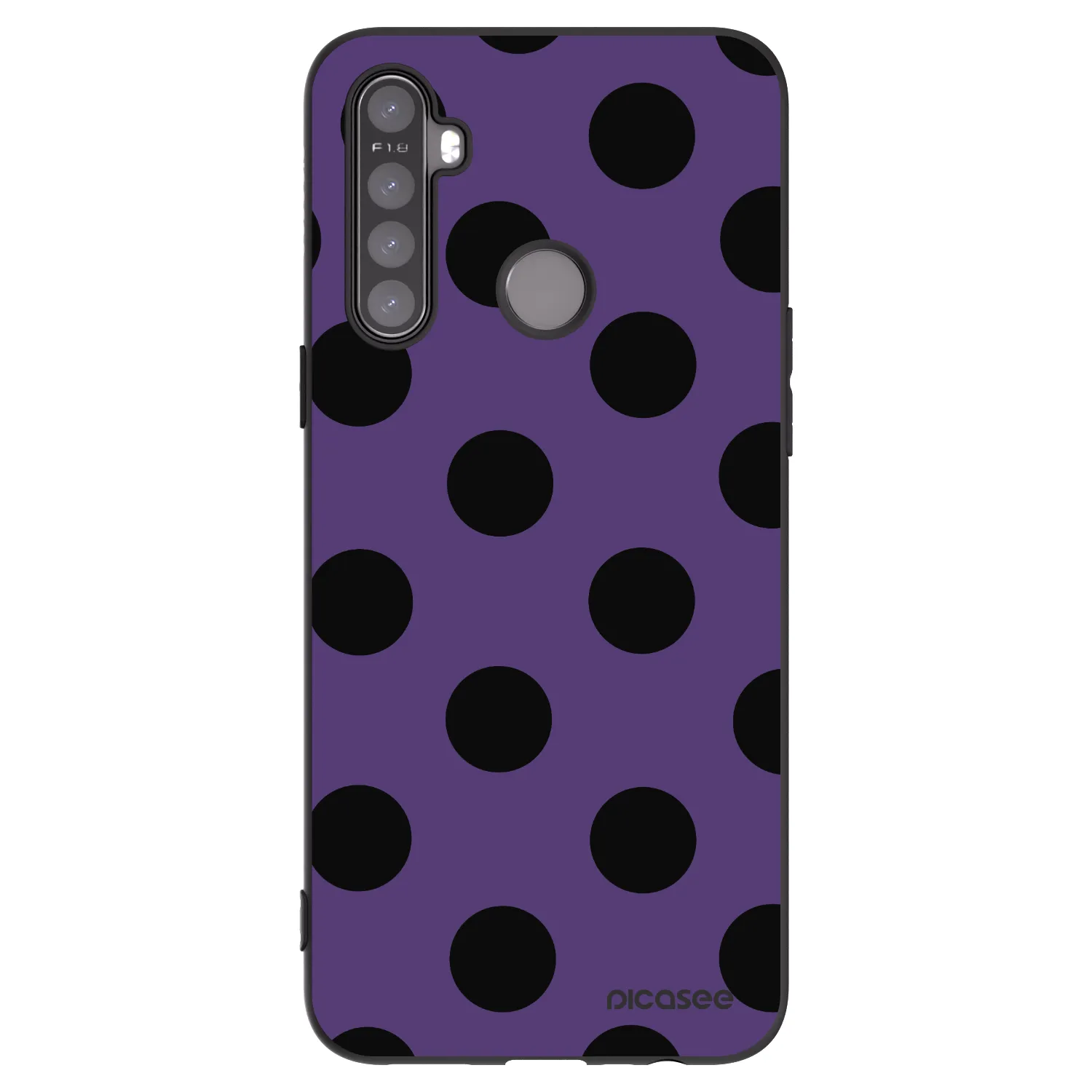 Picasee Realme 5 Hülle - Schwarzes Silikon - Big flickers 2