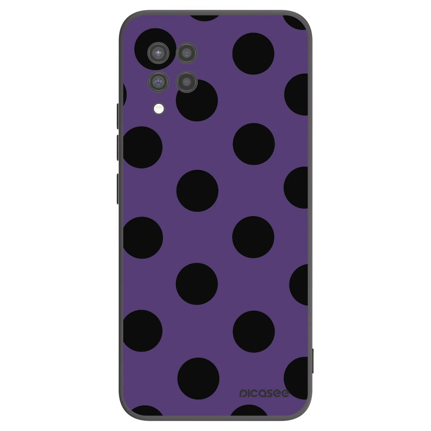 Picasee Samsung Galaxy A42 A426B Hülle - Schwarzes Silikon - Big flickers 2