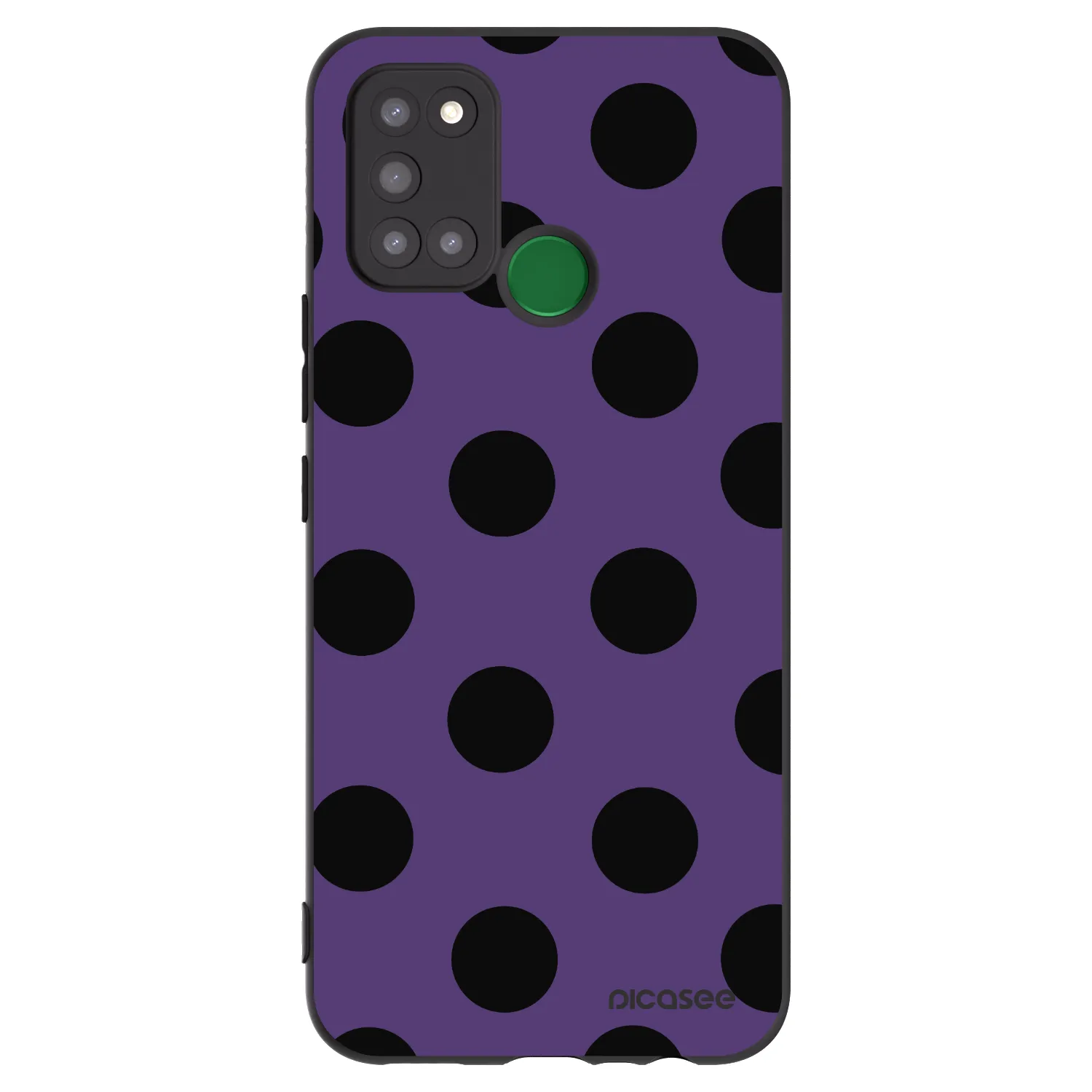 Picasee Realme 7i Hülle - Schwarzes Silikon - Big flickers 2