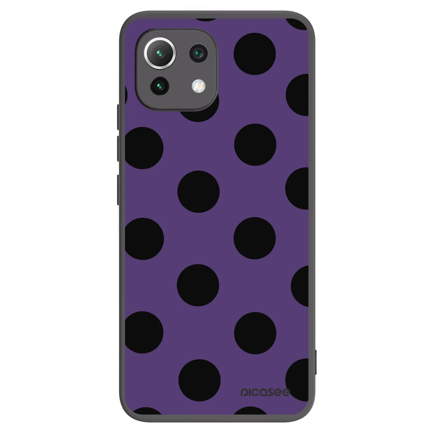 Picasee Xiaomi Mi 11 Lite Hülle - Schwarzes Silikon - Big flickers 2
