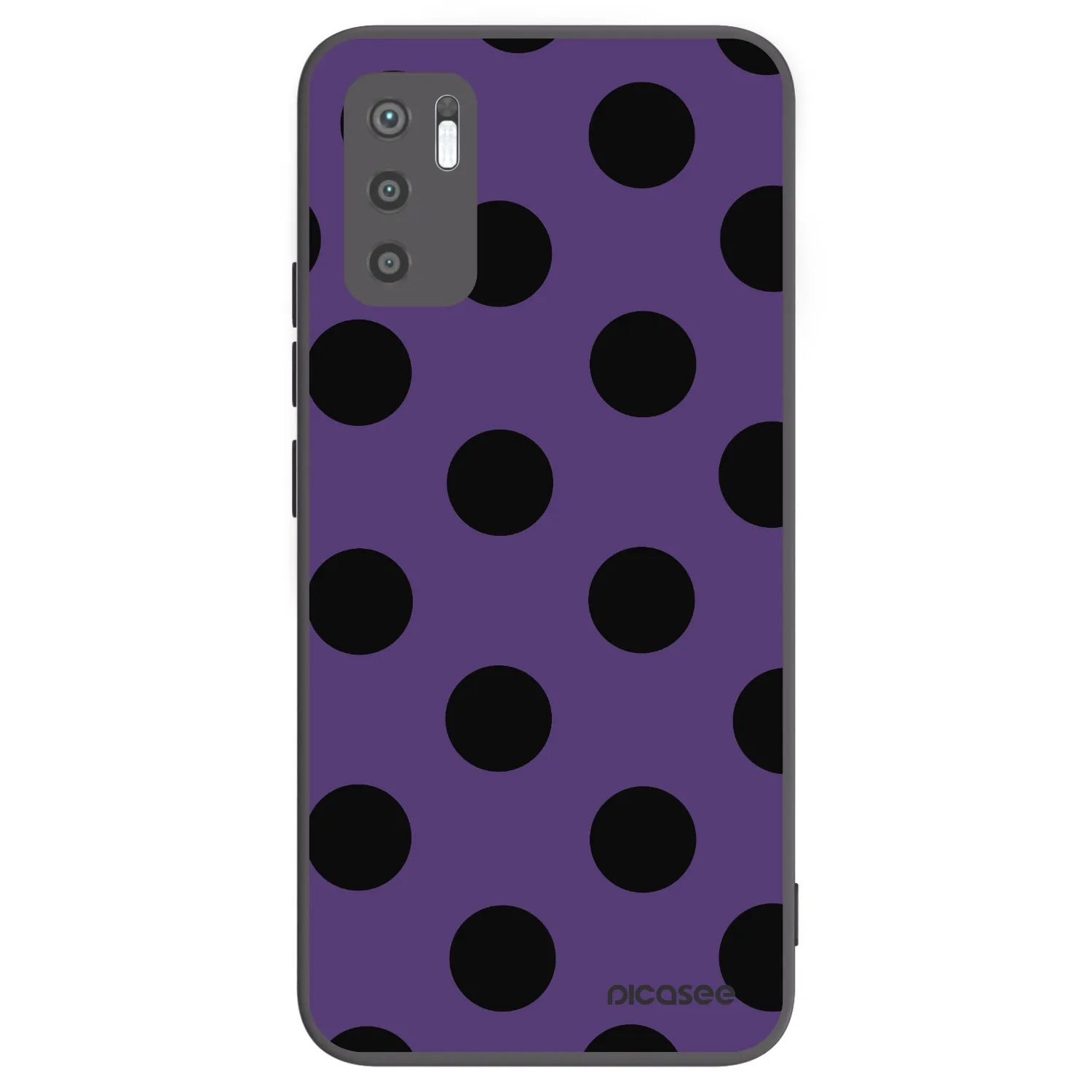 Picasee Xiaomi Redmi Note 10 5G Hülle - Schwarzes Silikon - Big flickers 2