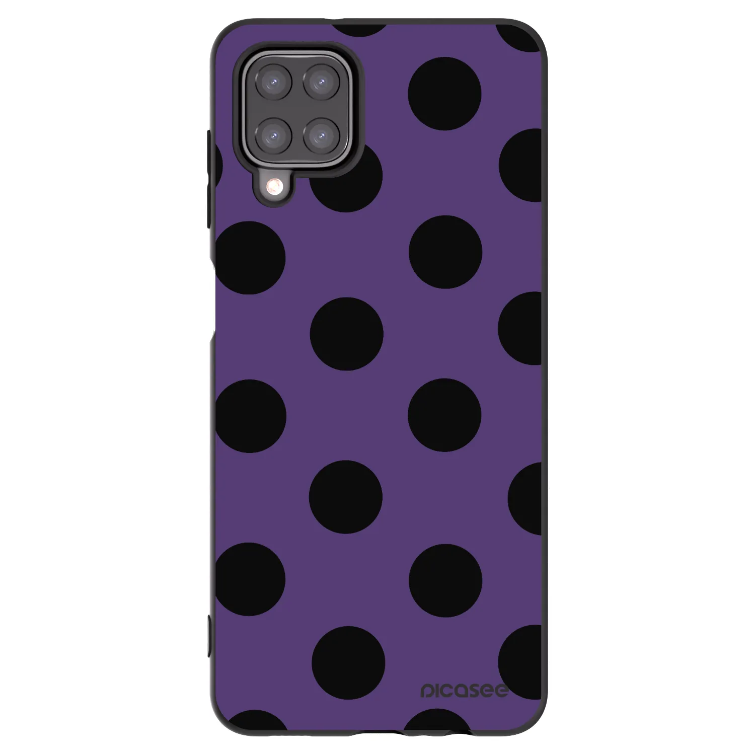 Picasee Samsung Galaxy M12 M127F Hülle - Schwarzes Silikon - Big flickers 2