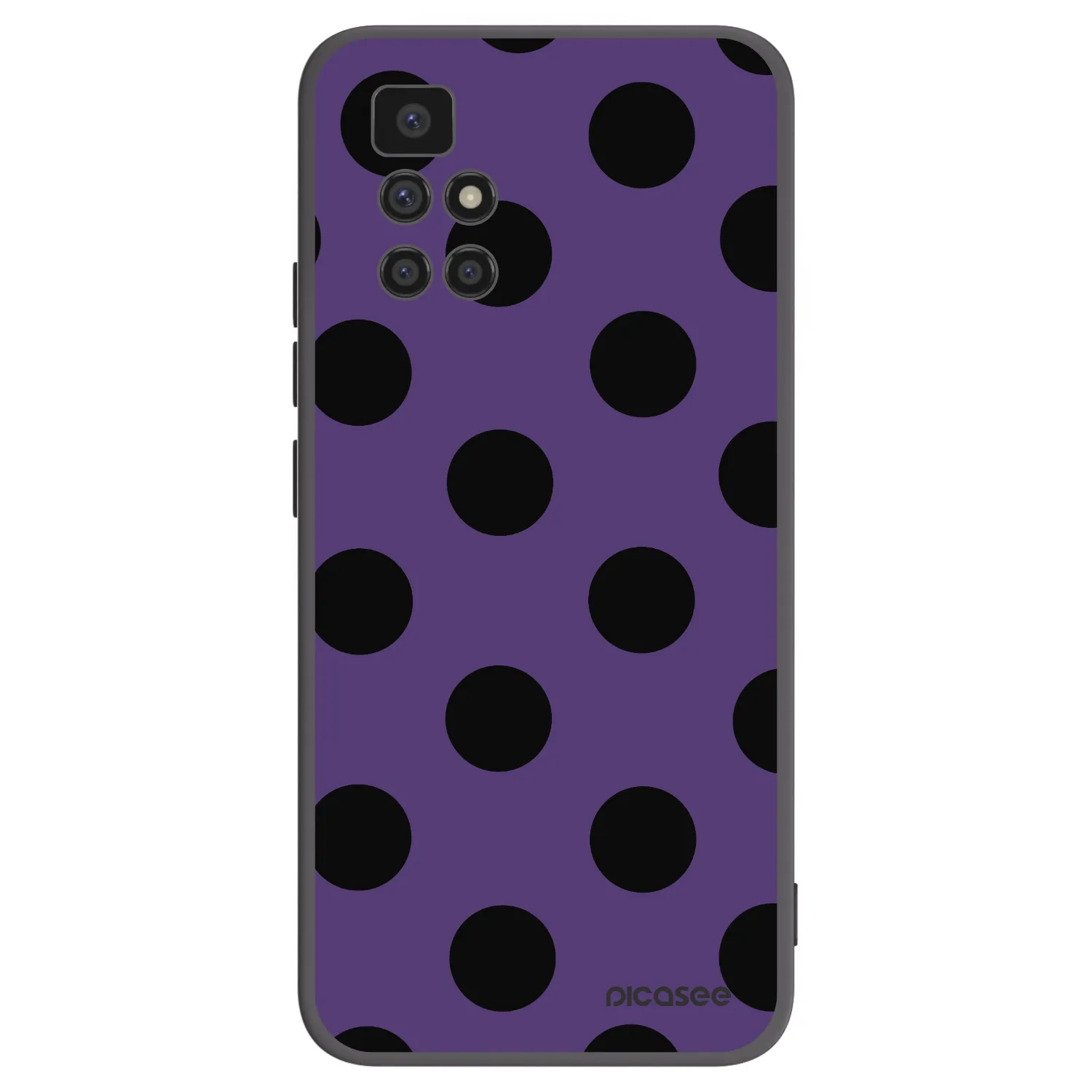 Picasee Xiaomi Redmi 10 Hülle - Schwarzes Silikon - Big flickers 2