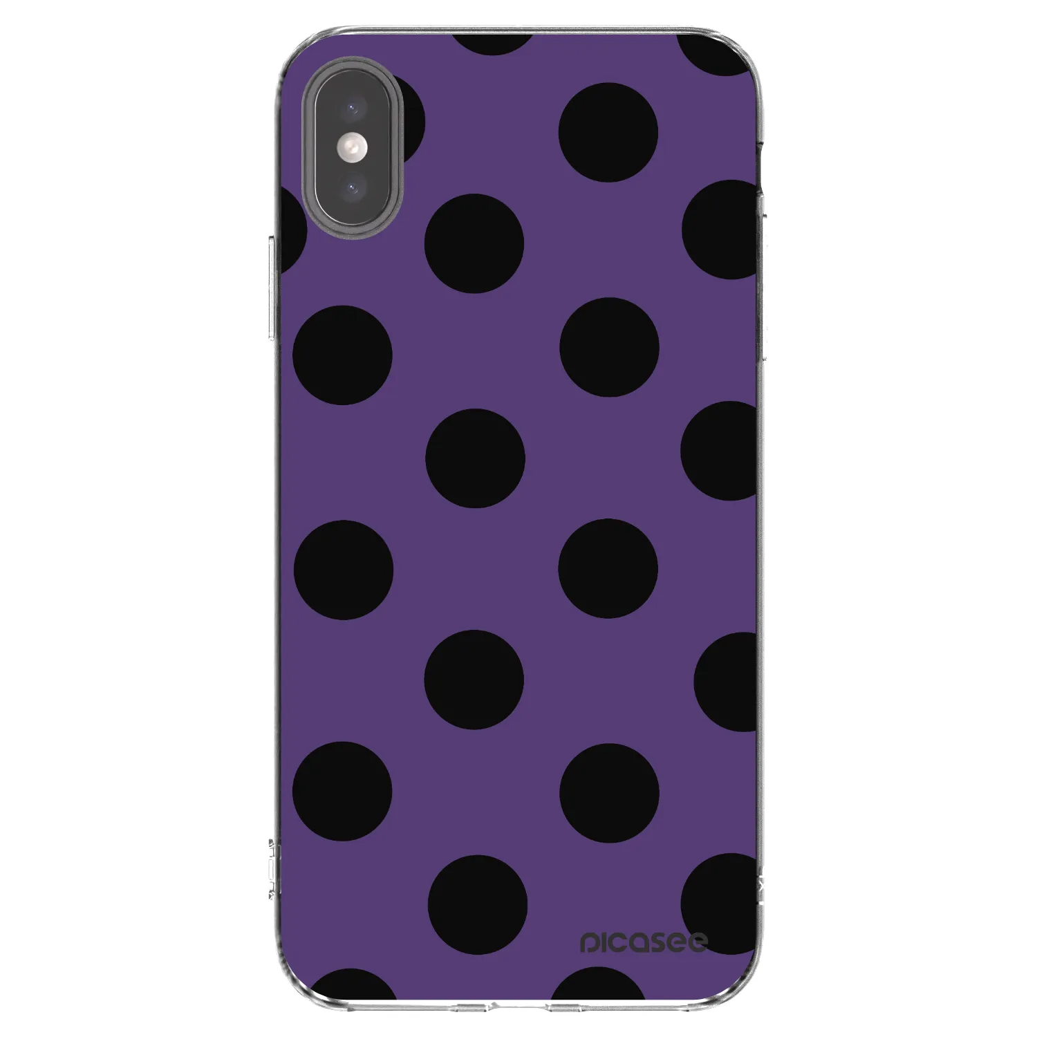 Picasee Apple iPhone XS Max Hülle - Transparentes Silikon - Big flickers 2