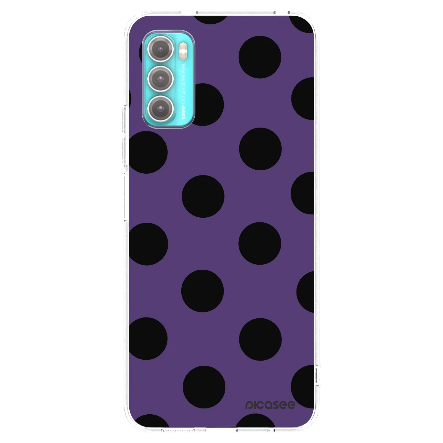 Picasee Motorola Moto G60 Hülle - Transparentes Silikon - Big flickers 2