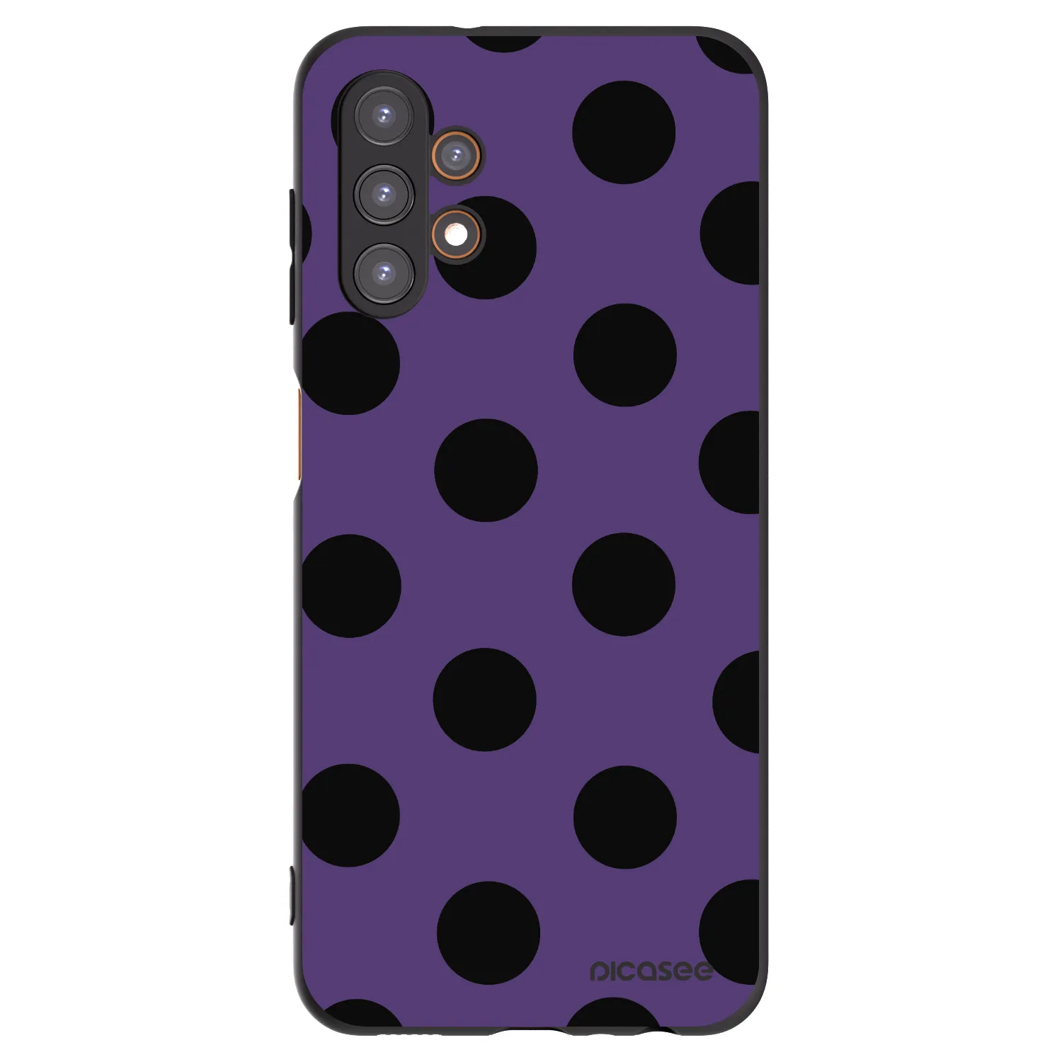 Picasee Samsung Galaxy A13 4G A135 Hülle - Schwarzes Silikon - Big flickers 2