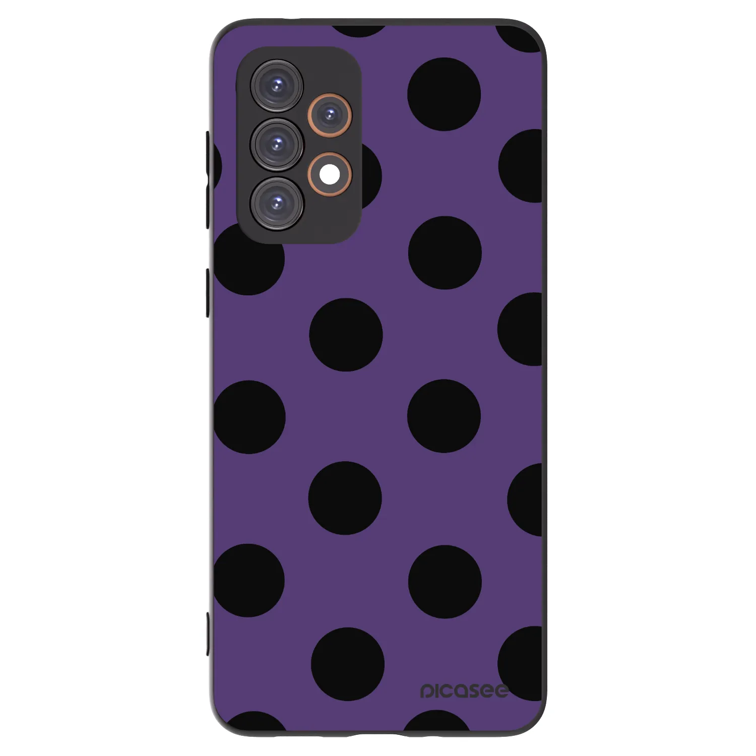 Picasee Samsung Galaxy A33 5G A336 Hülle - Schwarzes Silikon - Big flickers 2