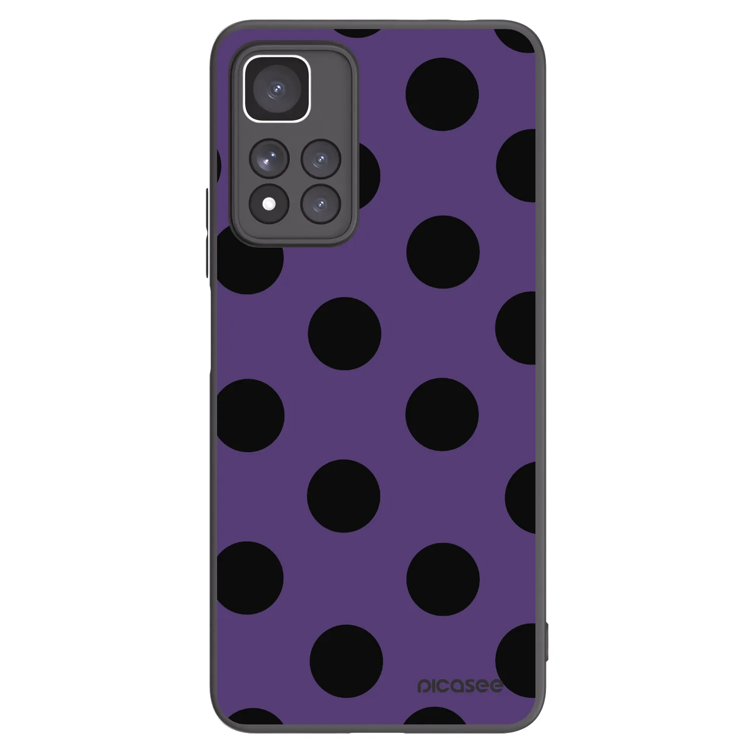 Picasee Xiaomi Redmi Note 11 Pro+ 5G Hülle - Schwarzes Silikon - Big flickers 2