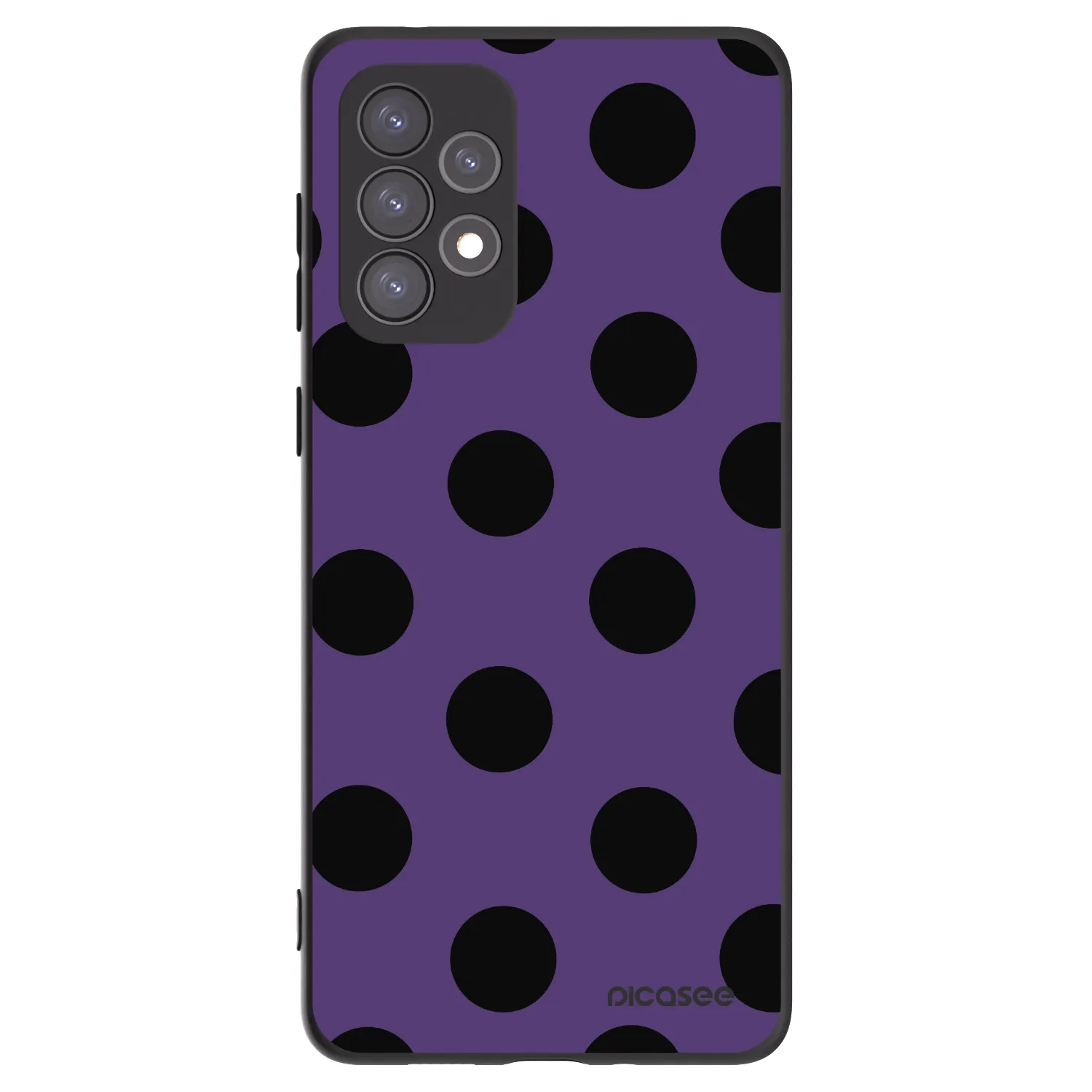 Picasee Samsung Galaxy A73 5G Hülle - Schwarzes Silikon - Big flickers 2