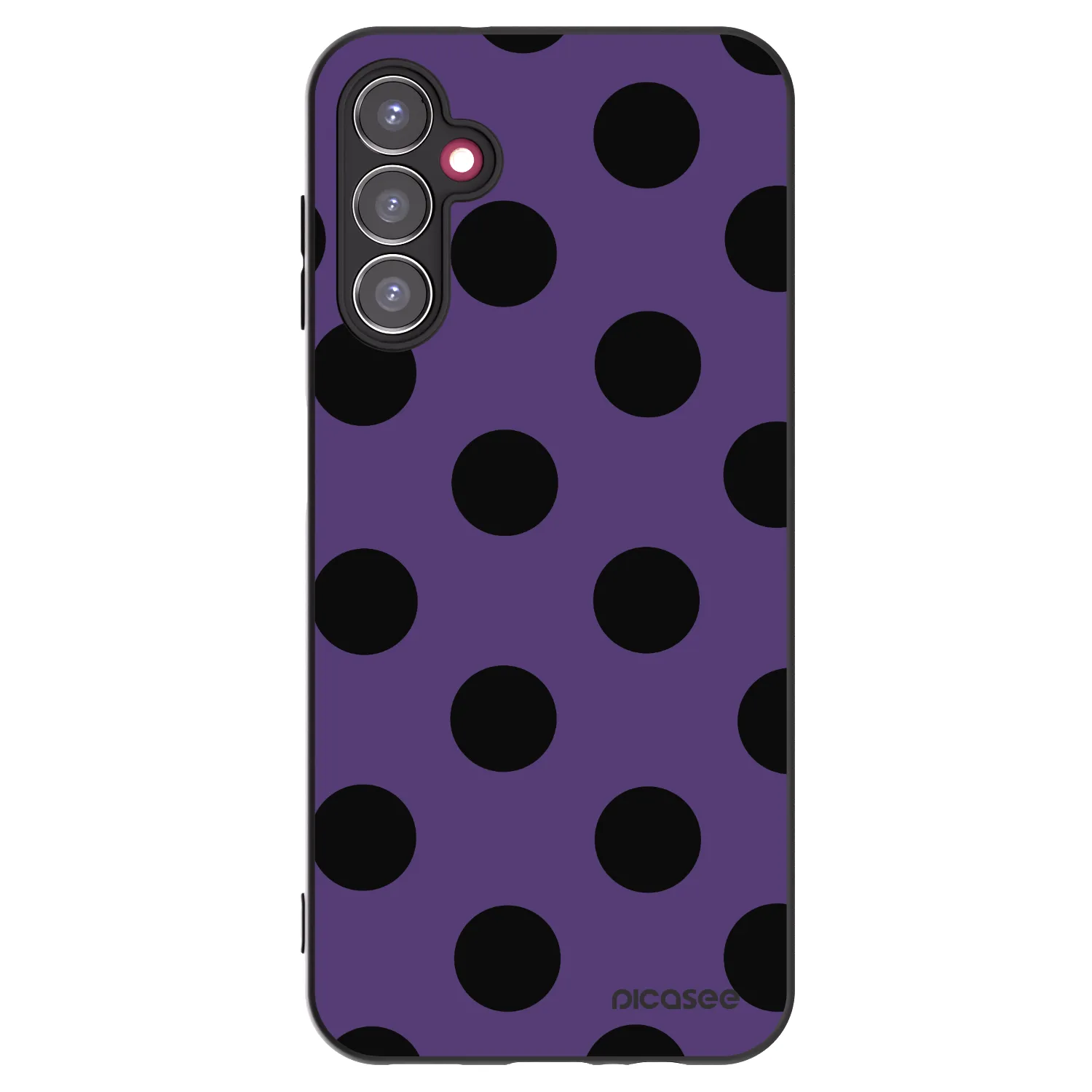 Picasee Samsung Galaxy A14 4G A145R Hülle - Schwarzes Silikon - Big flickers 2
