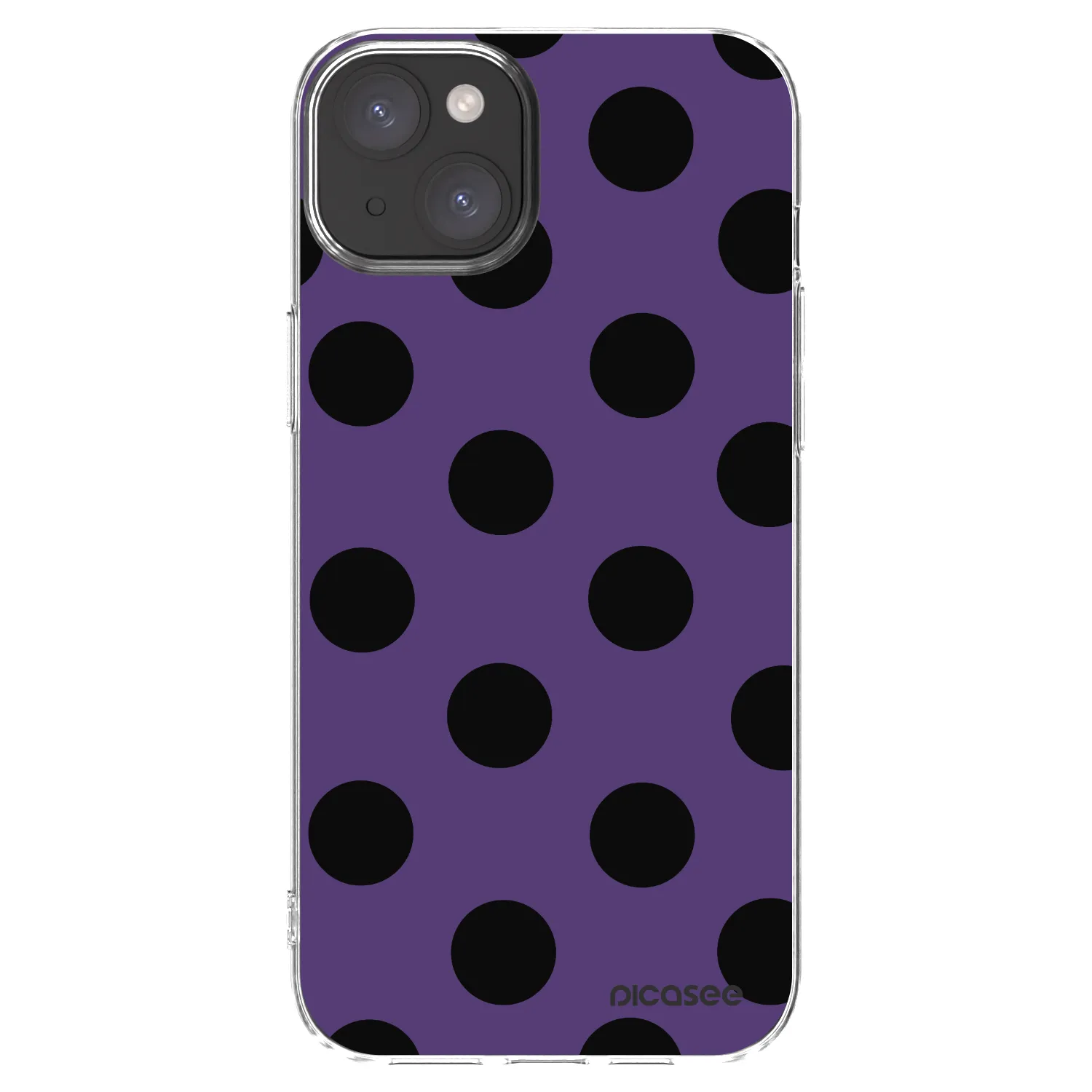 Picasee Apple iPhone 15 Plus Hülle - Transparentes Silikon - Big flickers 2