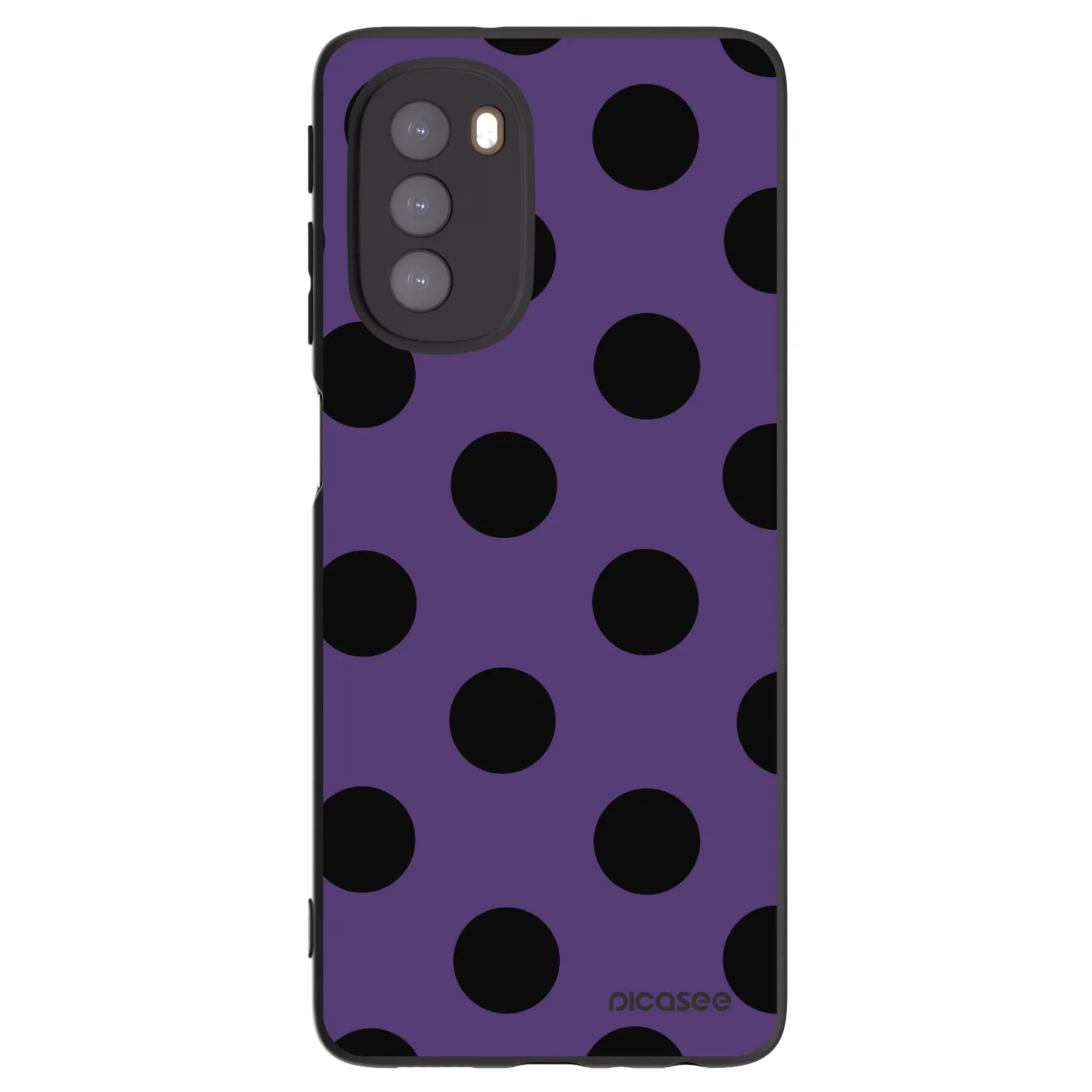 Picasee Motorola Moto G51 Hülle - Schwarzes Silikon - Big flickers 2