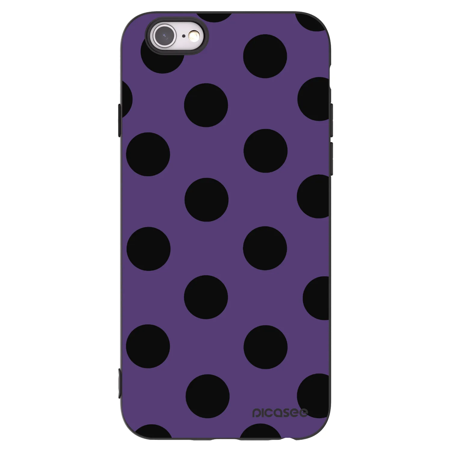 Picasee Apple iPhone 6/6S Hülle - Schwarzes Silikon - Big flickers 2