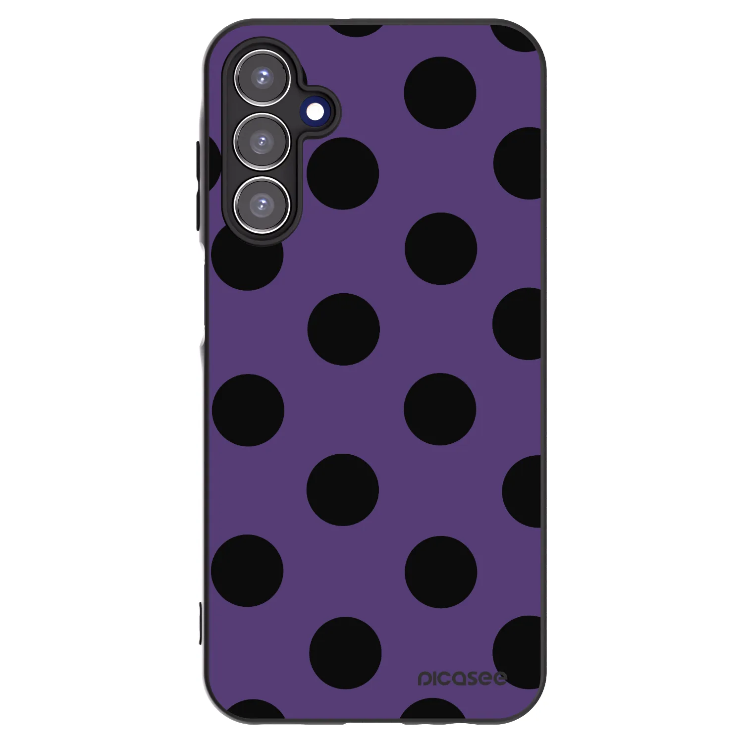 Picasee Samsung Galaxy A15 A156B 5G Hülle - Schwarzes Silikon - Big flickers 2