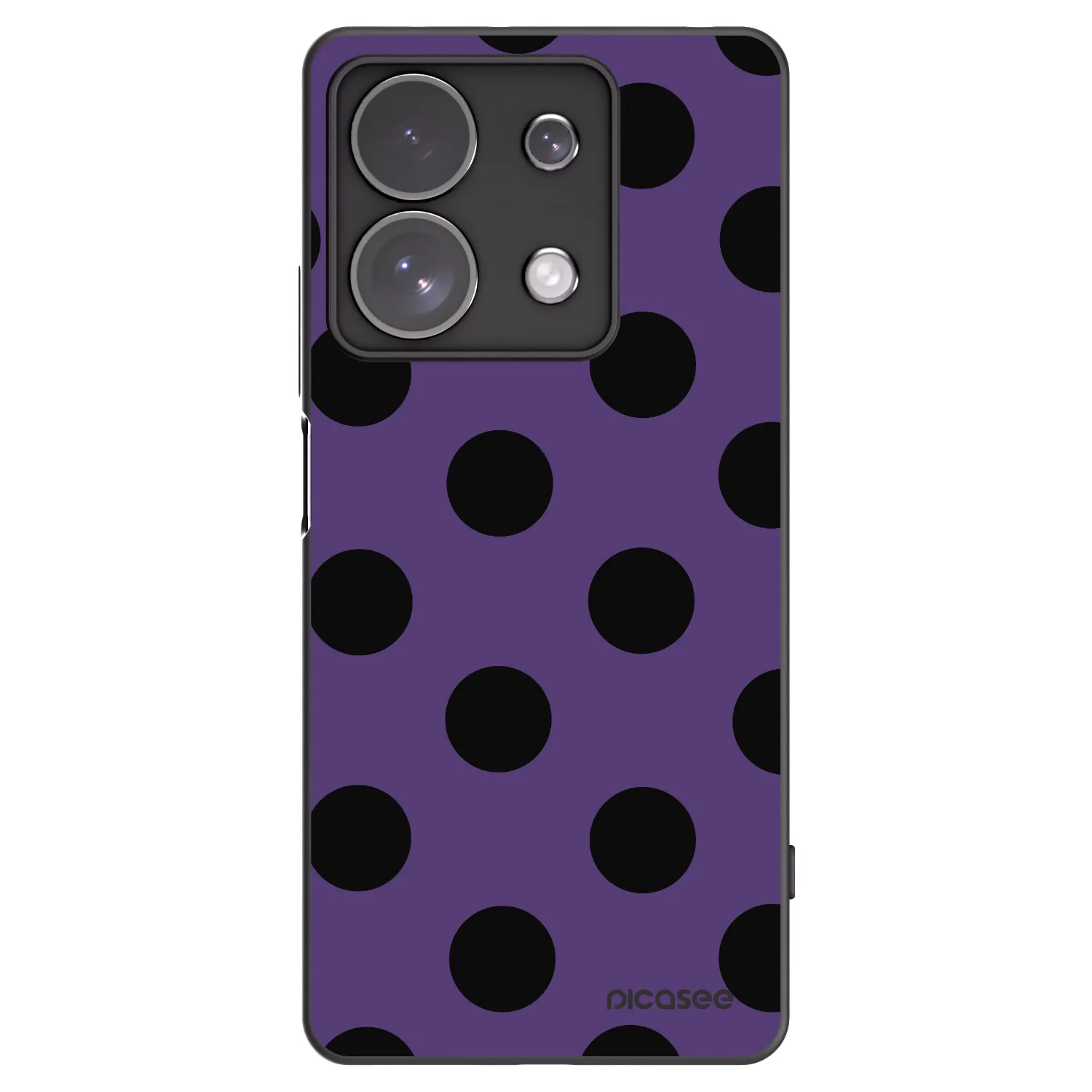 Picasee Xiaomi Redmi Note 13 Pro 4G Hülle - Schwarzes Silikon - Big flickers 2