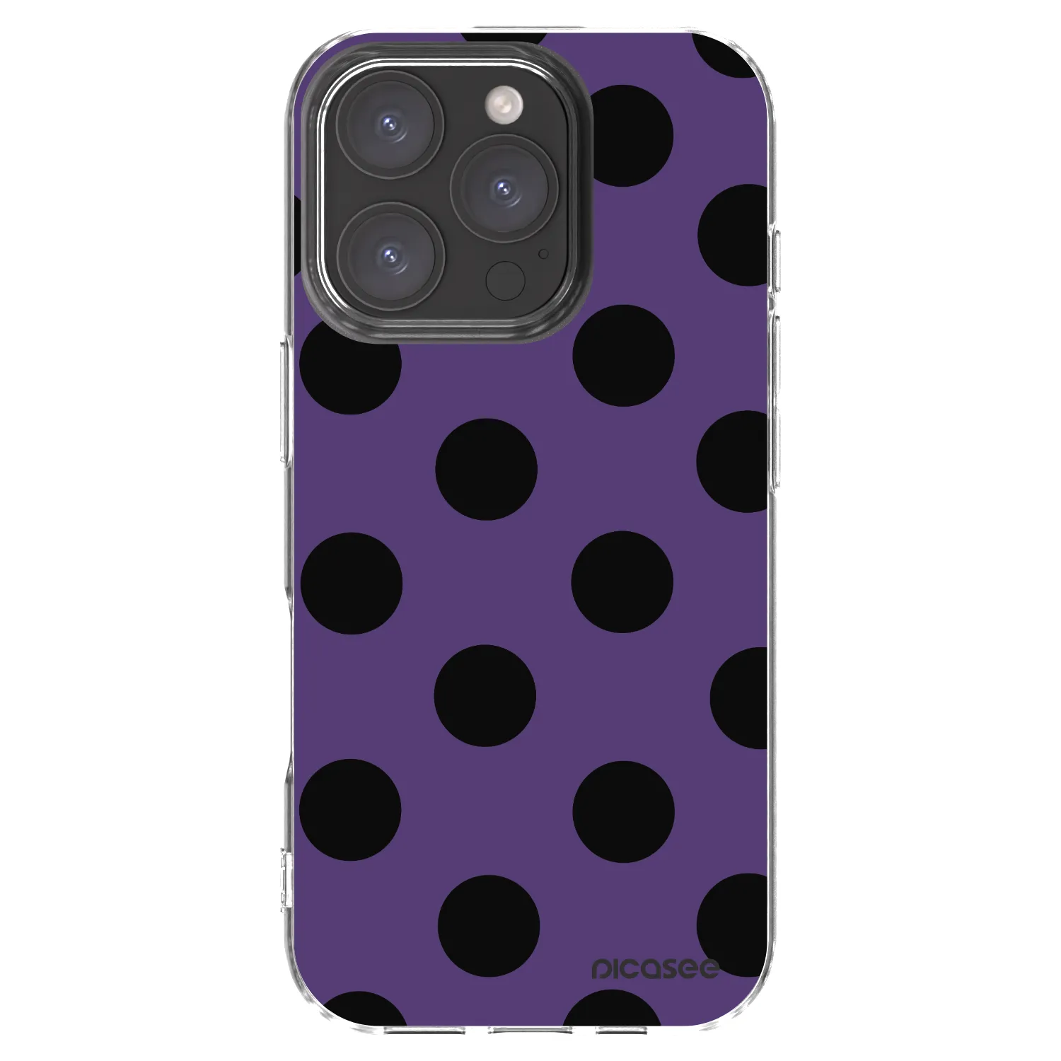 Picasee Apple iPhone 16 Pro Hülle - Transparentes Silikon - Big flickers 2