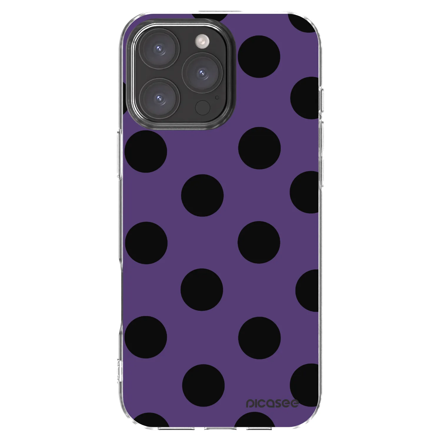 Picasee Apple iPhone 16 Pro Max Hülle - Transparentes Silikon - Big flickers 2