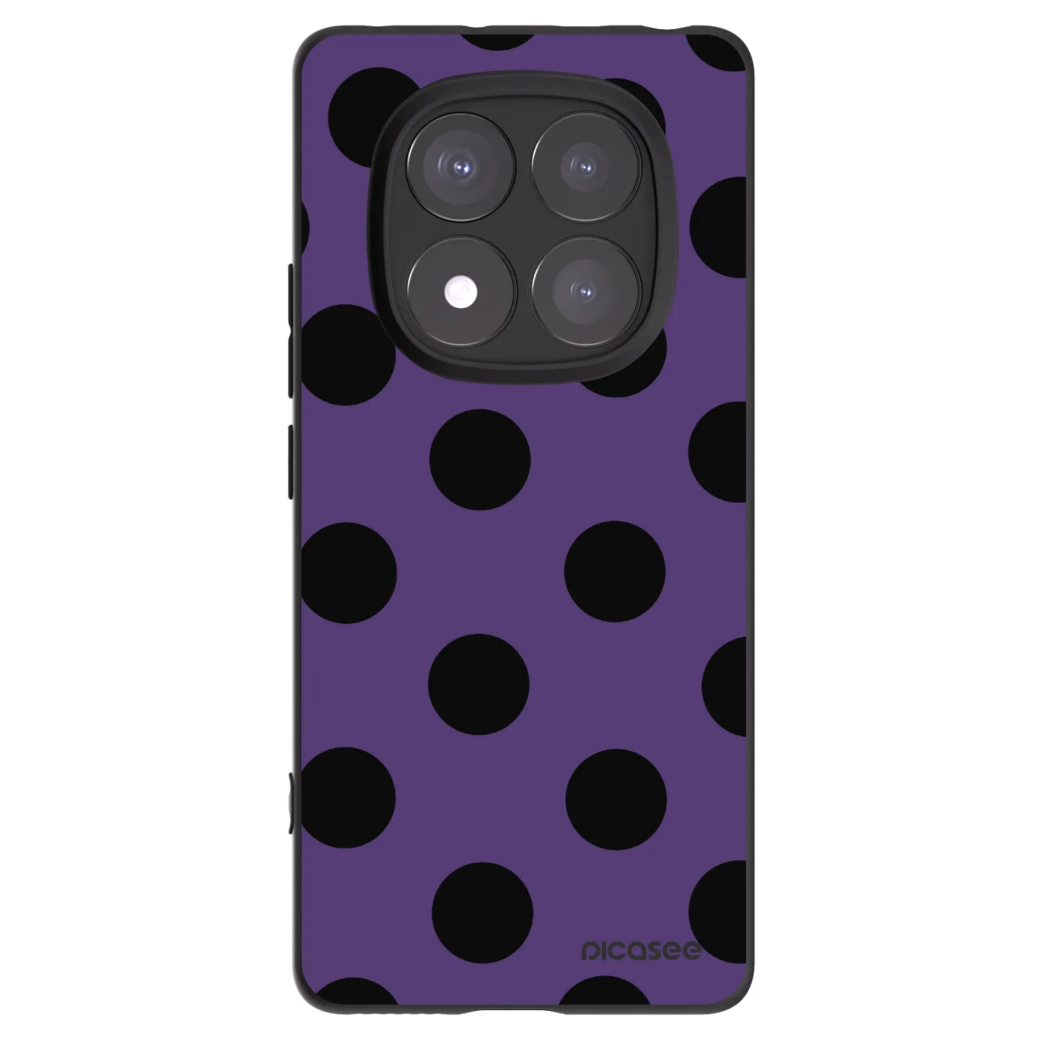 Picasee Xiaomi Redmi Note 14 Pro+ 5G Hülle - Schwarzes Silikon - Big flickers 2