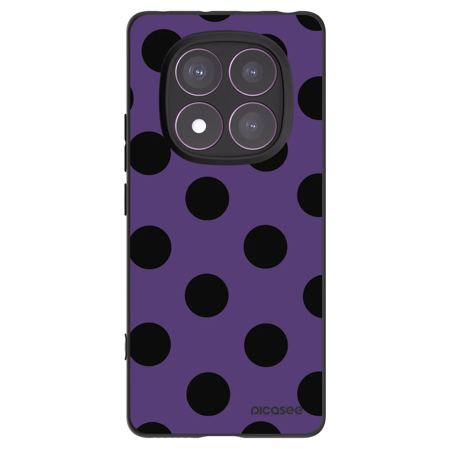 Picasee Xiaomi Redmi Note 14 Pro 4G Hülle - Schwarzes Silikon - Big flickers 2