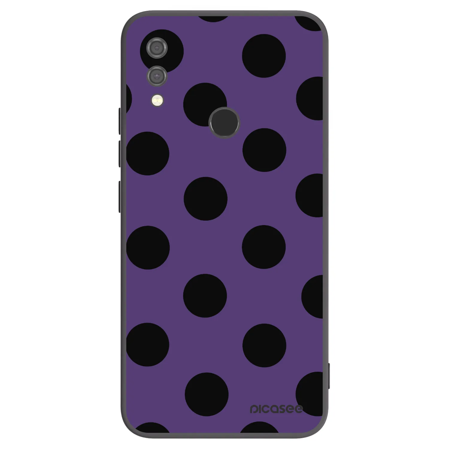Picasee Xiaomi Redmi Note 7 Hülle - Schwarzes Silikon - Big flickers 2