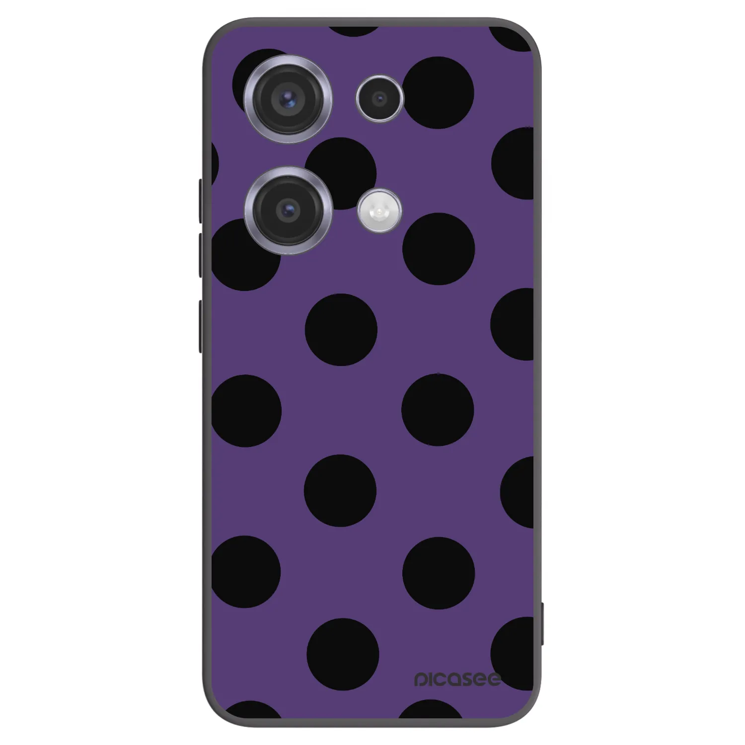 Picasee Xiaomi Redmi Note 14S Hülle - Schwarzes Silikon - Big flickers 2