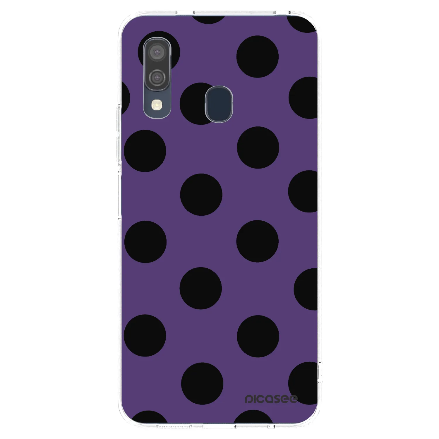 Picasee Samsung Galaxy A40 A405F Hülle - Transparentes Silikon - Big flickers 2
