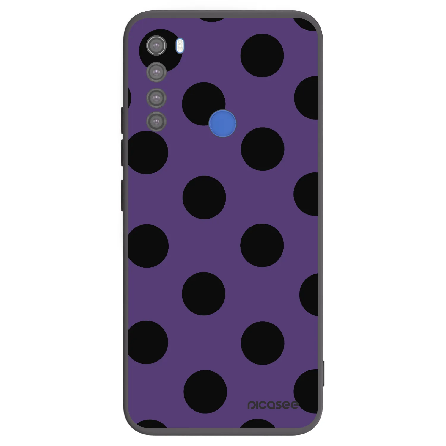 Picasee Xiaomi Redmi Note 8T Hülle - Schwarzes Silikon - Big flickers 2