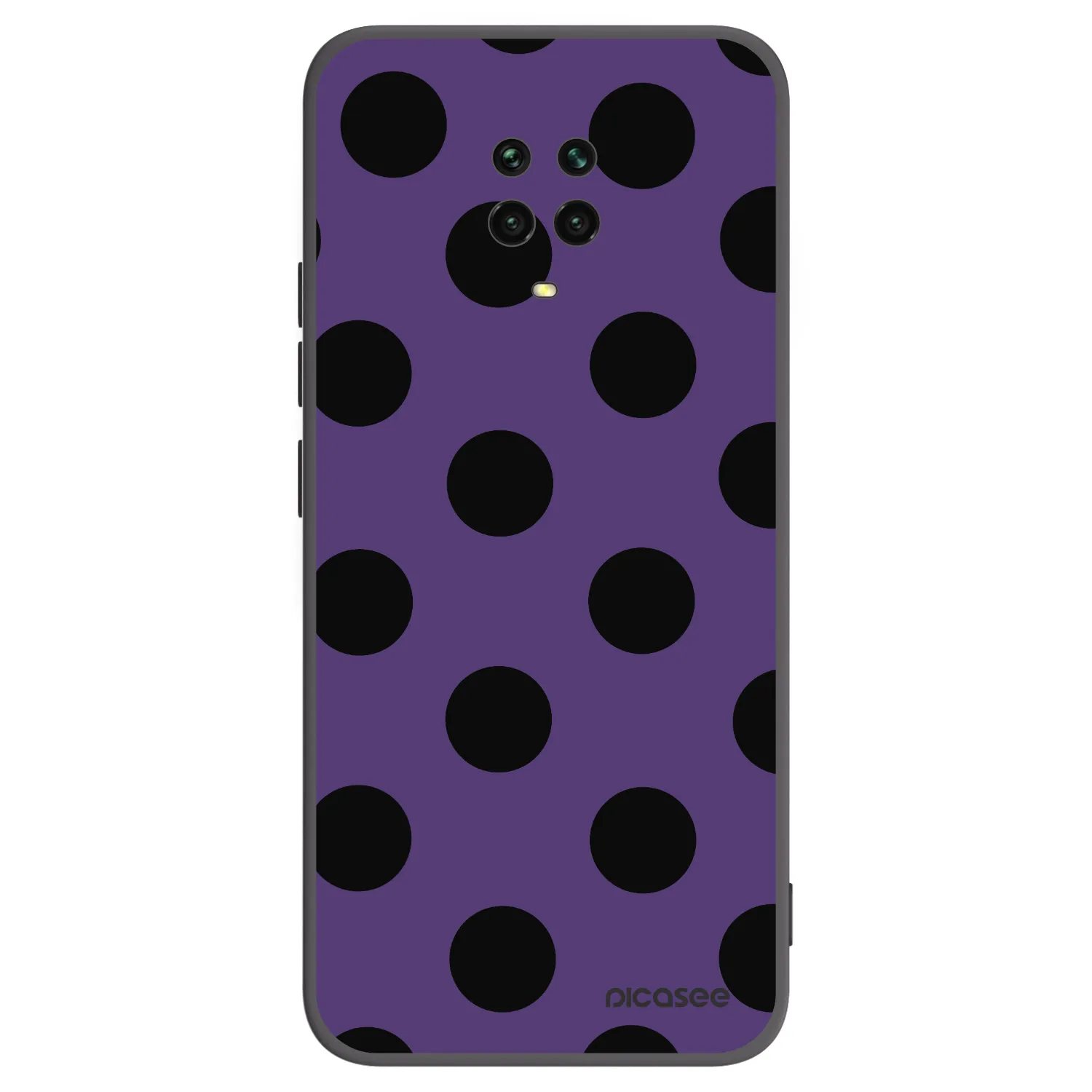 Picasee Xiaomi Redmi Note 9 Pro Hülle - Schwarzes Silikon - Big flickers 2