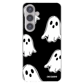 Picasee Samsung Galaxy S24 S921B 5G Hülle - Transparentes Silikon - Black ghosts