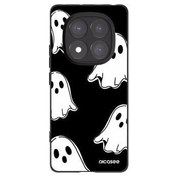 Picasee Xiaomi Redmi Note 14 Pro+ 5G Hülle - Schwarzes Silikon - Black ghosts