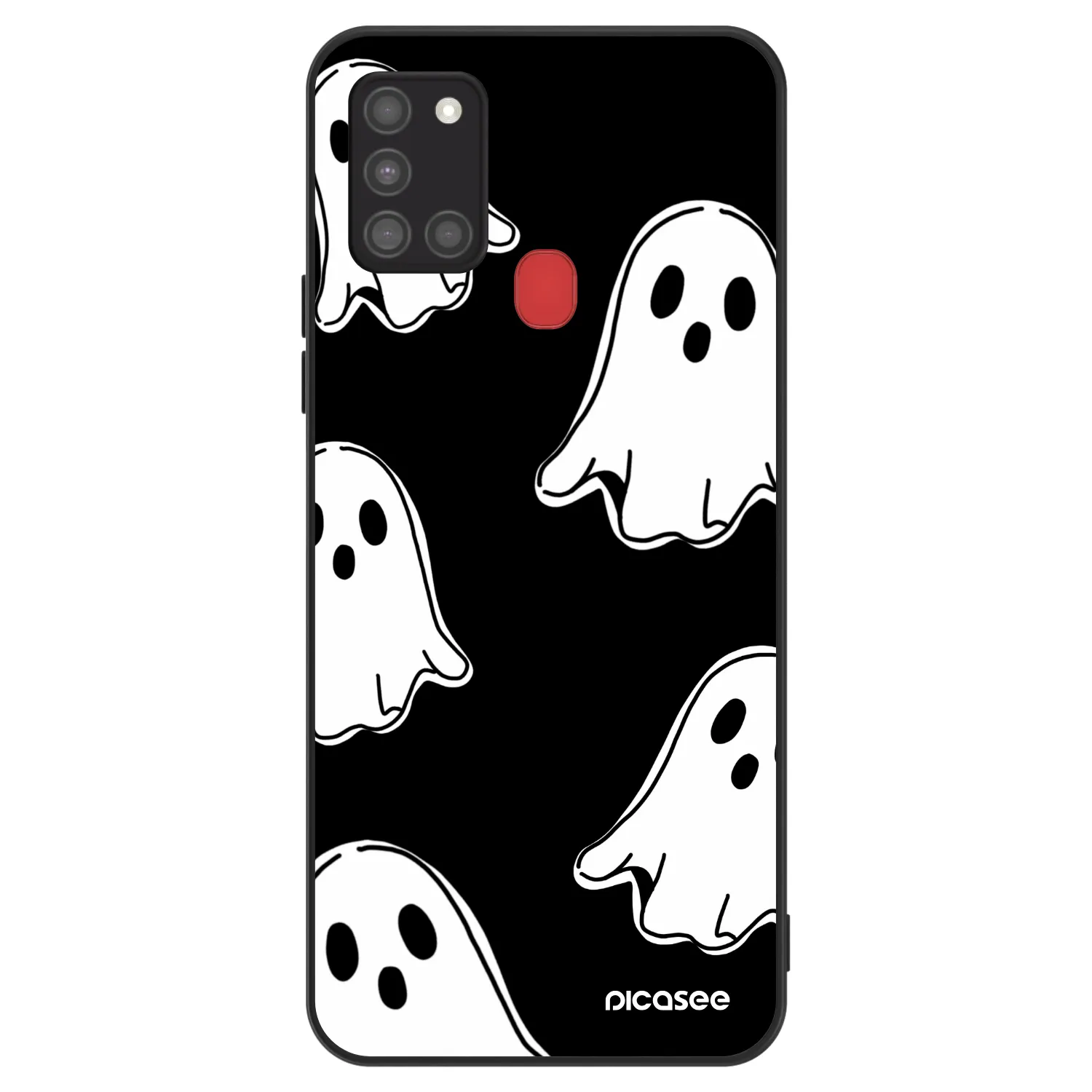 Picasee ULTIMATE CASE für Samsung Galaxy A21s - Black ghosts