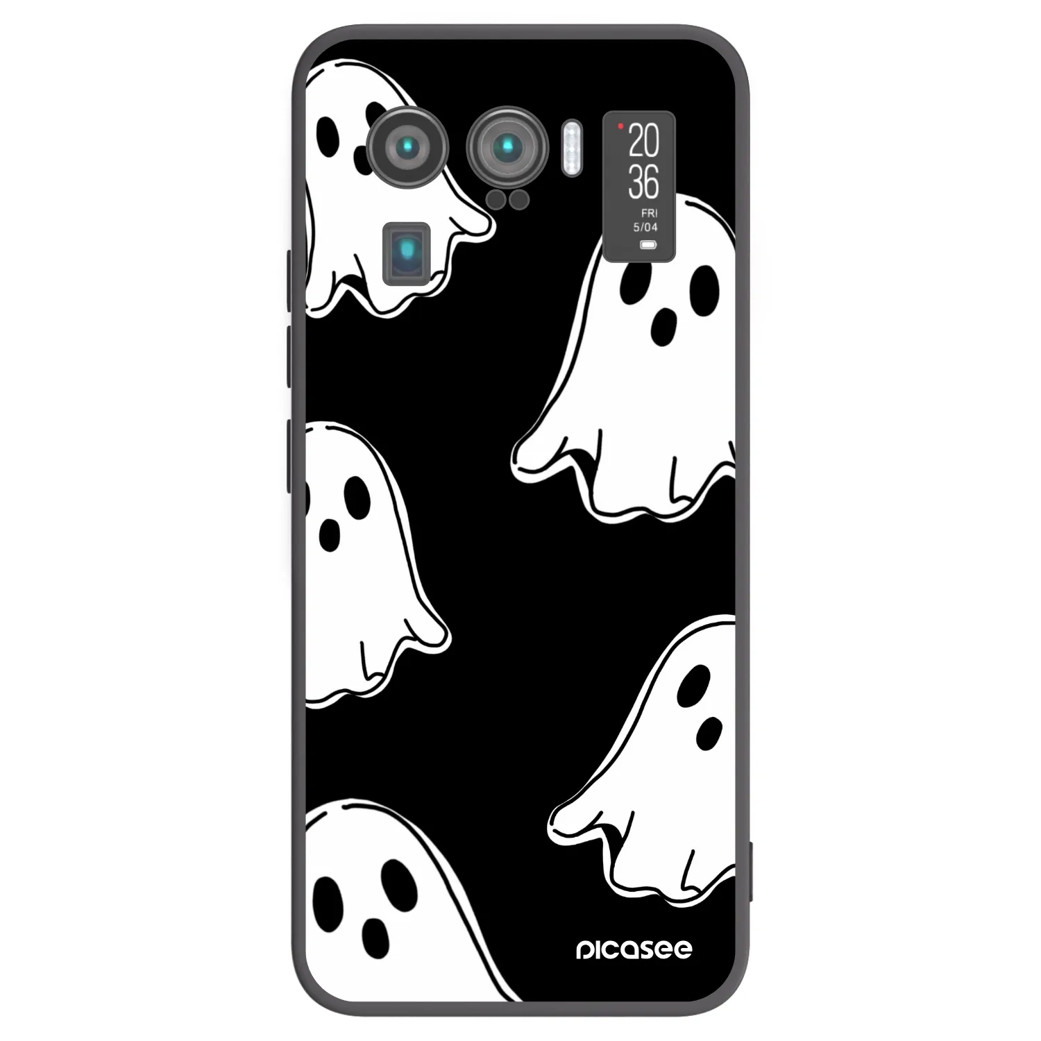 Picasee Xiaomi Mi 11 Ultra Hülle - Schwarzes Silikon - Black ghosts