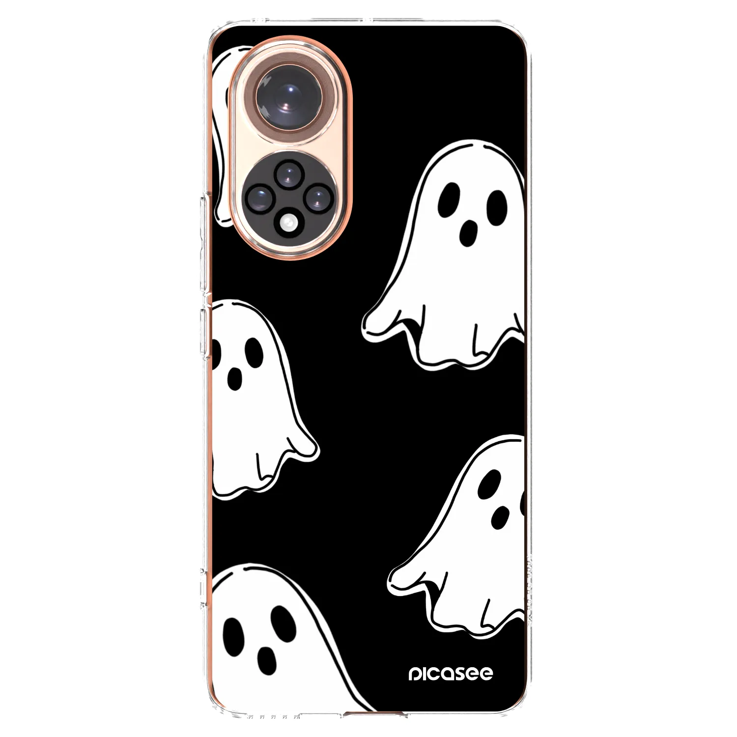 Picasee Honor 50 5G Hülle - Transparentes Silikon - Black ghosts