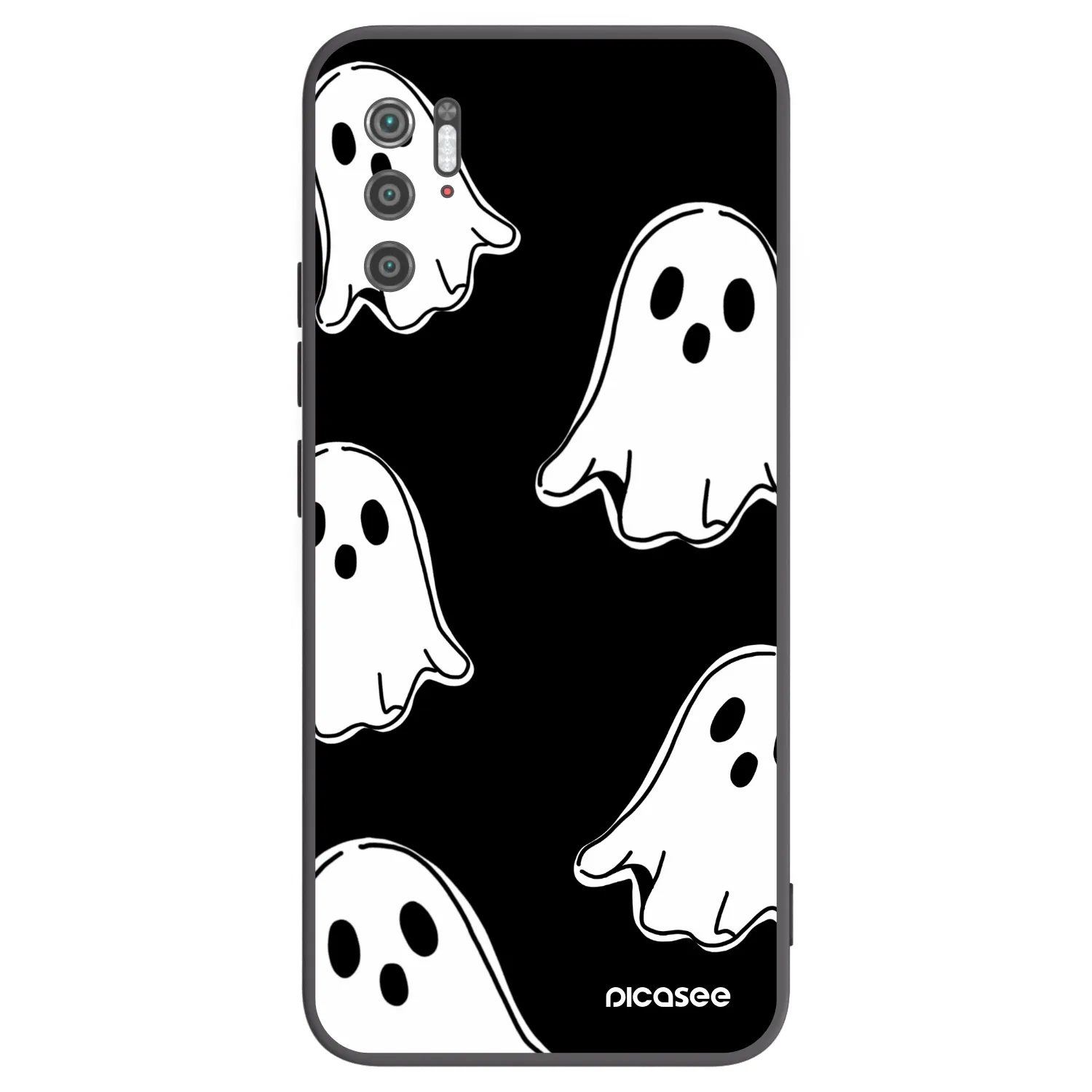 Picasee Xiaomi Poco M3 Pro 5G Hülle - Schwarzes Silikon - Black ghosts