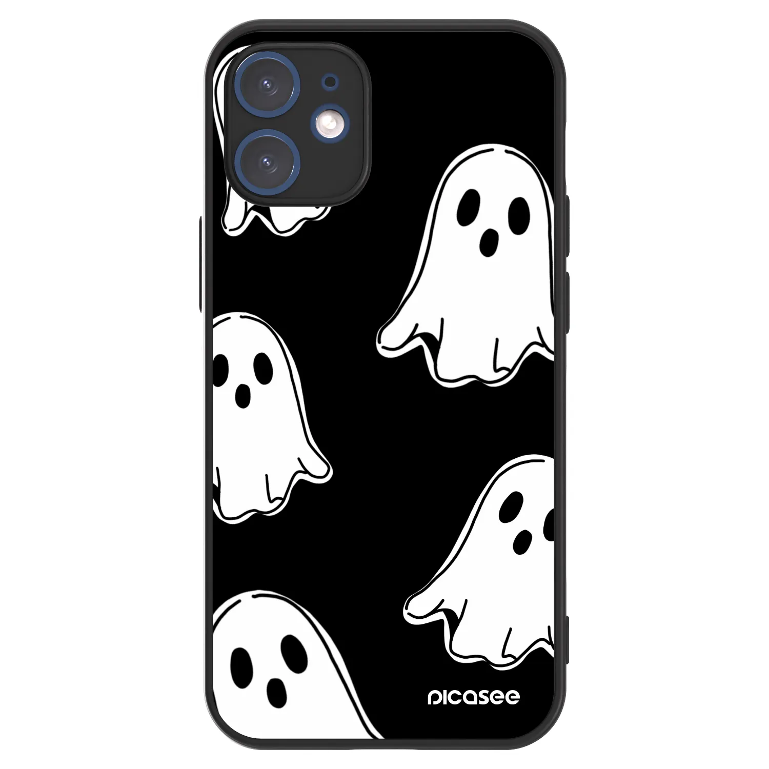 Picasee ULTIMATE CASE MagSafe für Apple iPhone 12 mini - Black ghosts