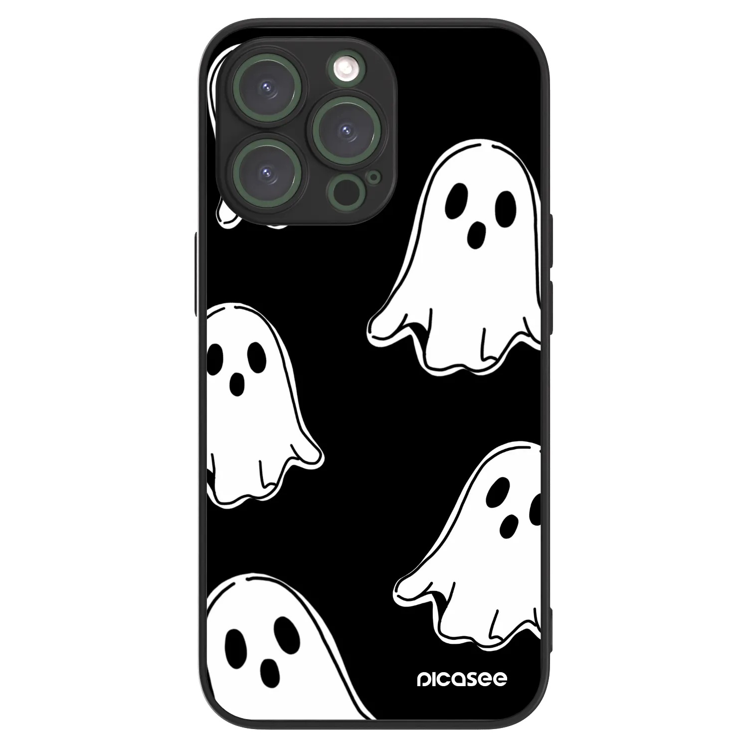 Picasee ULTIMATE CASE MagSafe für Apple iPhone 13 Pro - Black ghosts