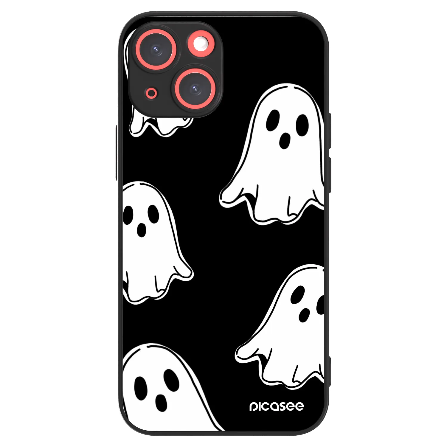 Picasee ULTIMATE CASE MagSafe für Apple iPhone 13 mini - Black ghosts