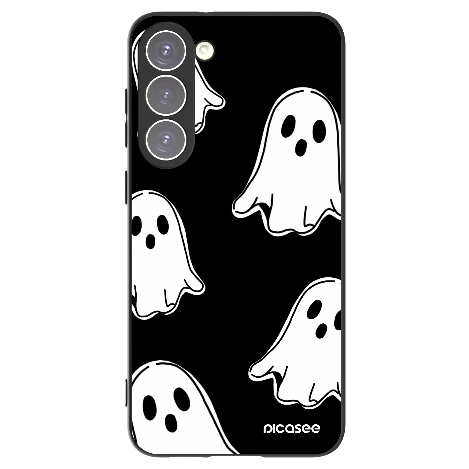 Picasee Samsung Galaxy S23+ 5G Hülle - Schwarzes Silikon - Black ghosts