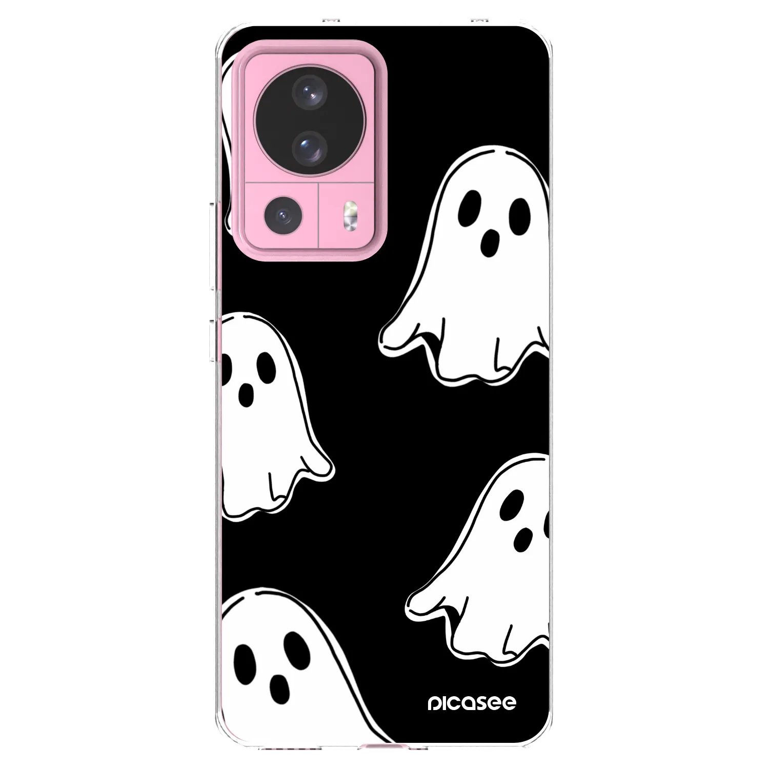Picasee Xiaomi 13 Lite Hülle - Transparentes Silikon - Black ghosts